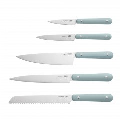 5-pc complete knife set Glints Slate