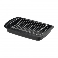 Roaster non-stick with removable rack Graphite 42x28cm
