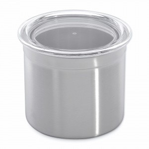 Canister with acrylic lid 12x11cm