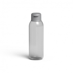 Wasserflasche Grau 0,75L