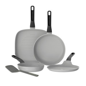 4-pc frying pan set non-stick Glints Spirit with turner Balance