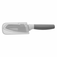 Vegetable knife with zester grey 11 cm - Leo
