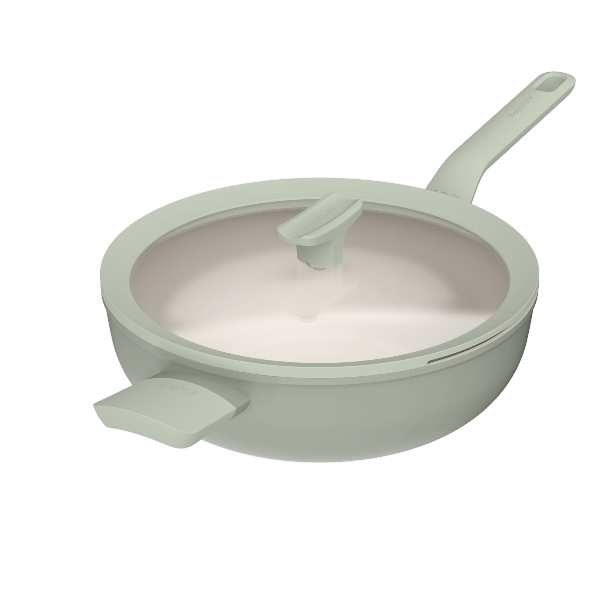 Wokpan antikleef met deksel Balance Sage 32cm