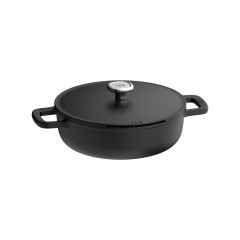 Sauteerpan antikleef met dubbele handgreep met deksel Phantom 28cm