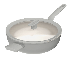 Wokpan antikleef met deksel Balance Moonmist 32cm
