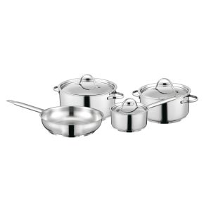 7-pc cookware set with stainless steel lid Comfort - Essentials