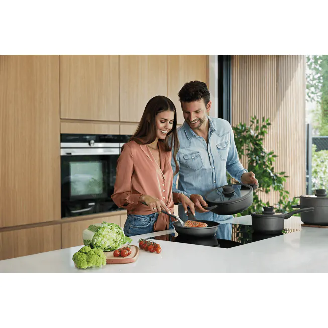 Gast ROLUX Coperchio In Vetro Rettangolare 28x28 Cm Per Padelle E Casseruole – Vetro Temperato Con Pulsante Di Sfiato